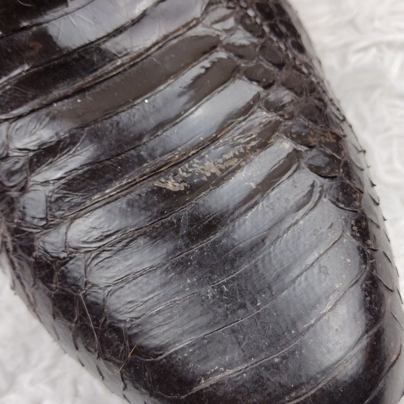Giorgio Brutini Dark Brown Genuine Snakeskin Leather Almond Toe Chelsea Boot main image 9